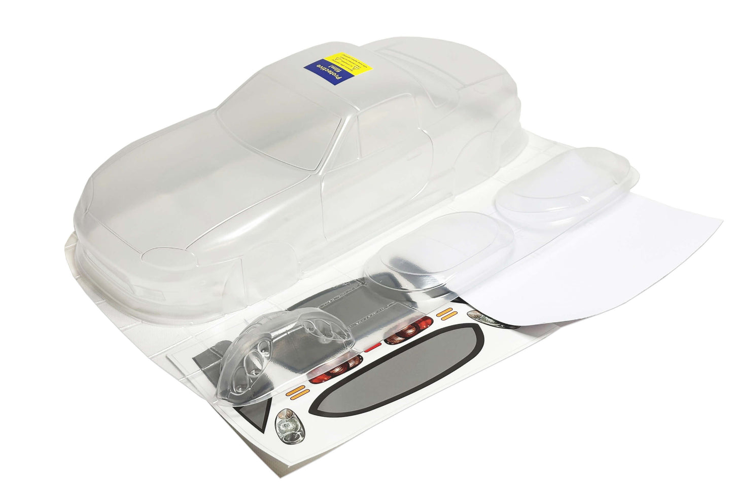 Clear unpainted polycarbonate RC drift body – Mazda MX-5 NB 1/10 by APlastics