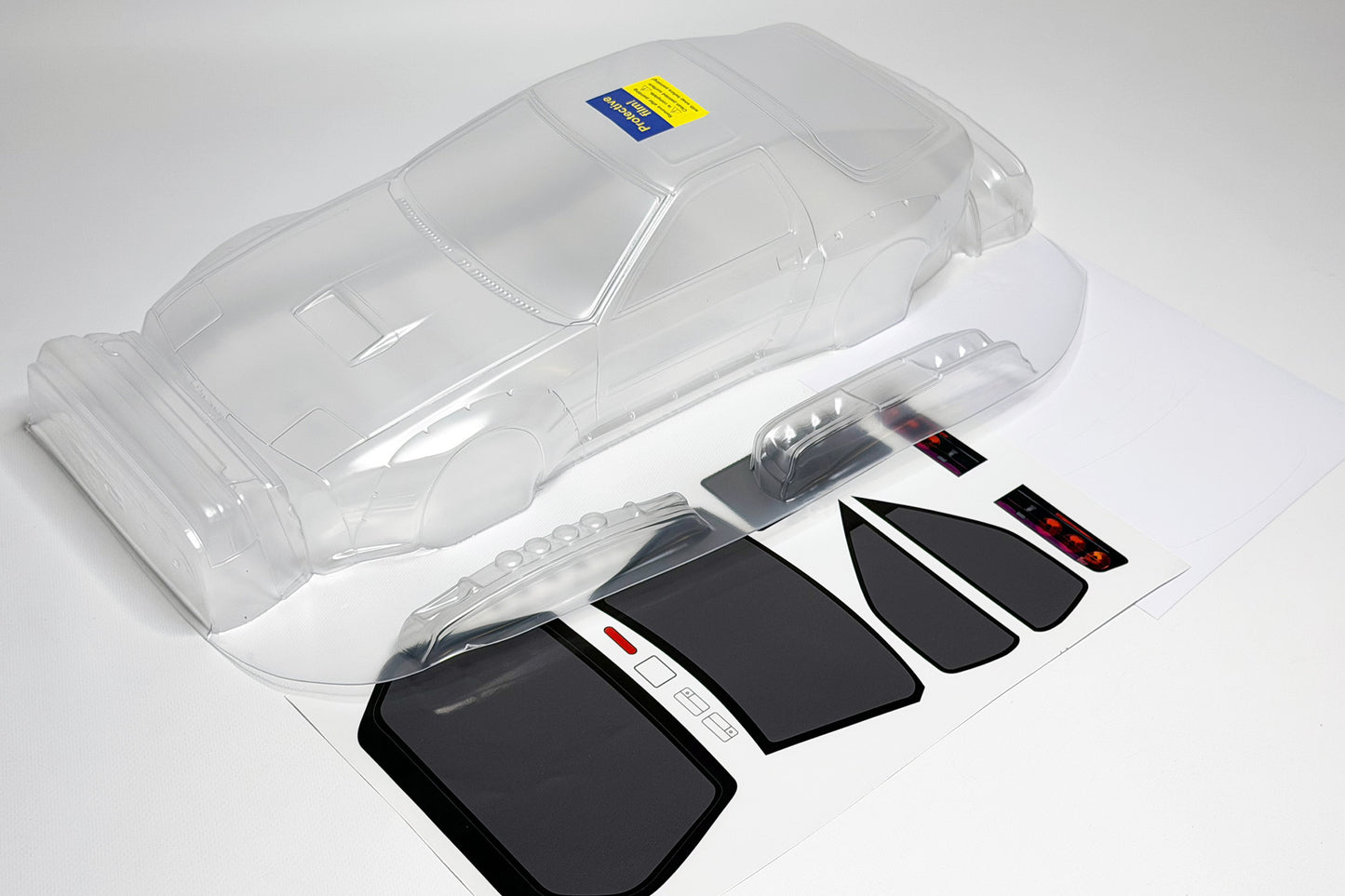 Mazda RX-7 FC3S clear Lexan RC body shell unpainted for 255–260mm wheelbase chassis