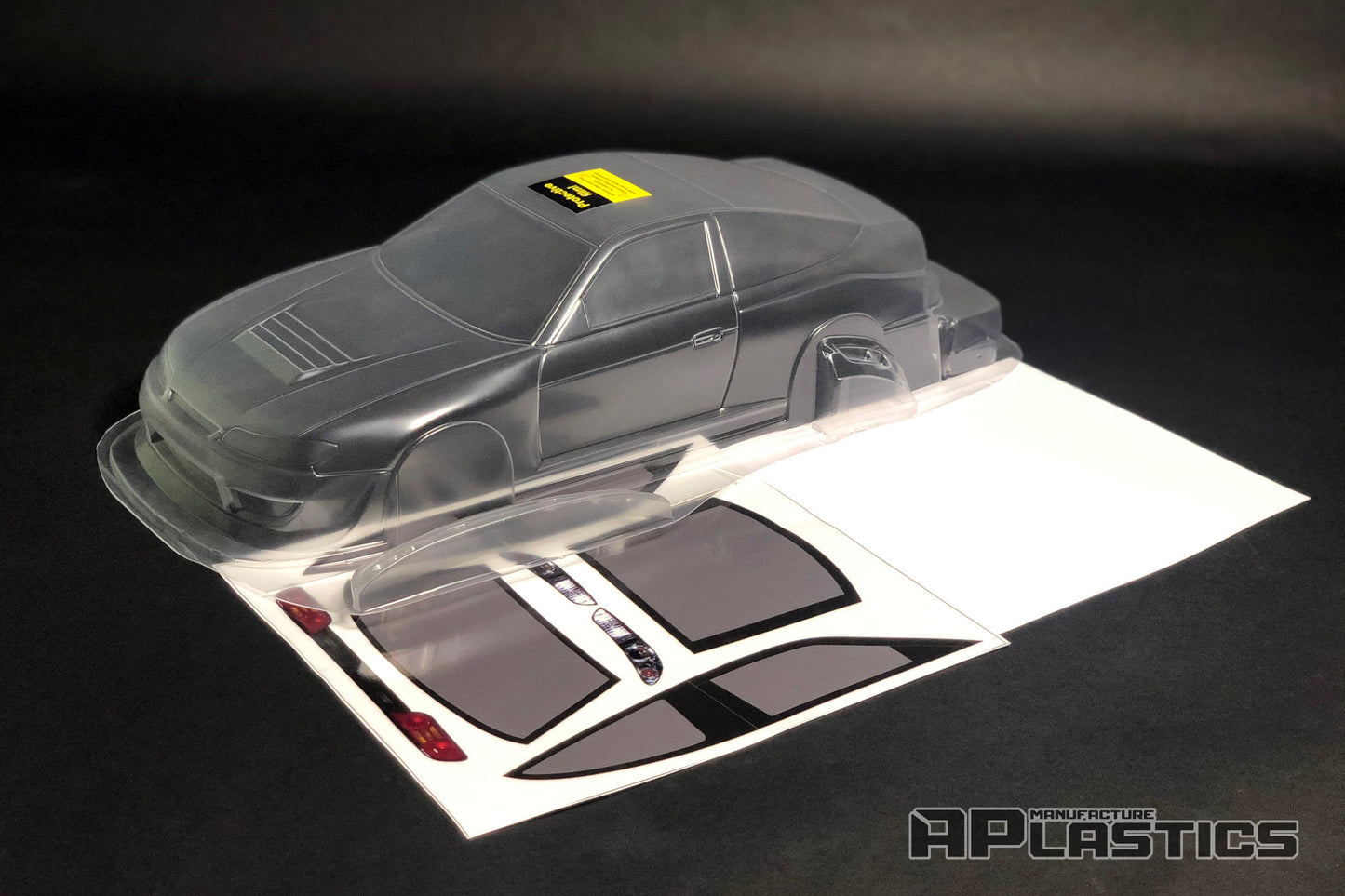 Nissan S15 Sileighty clear Lexan RC body shell unpainted for 255–260mm wheelbase chassis