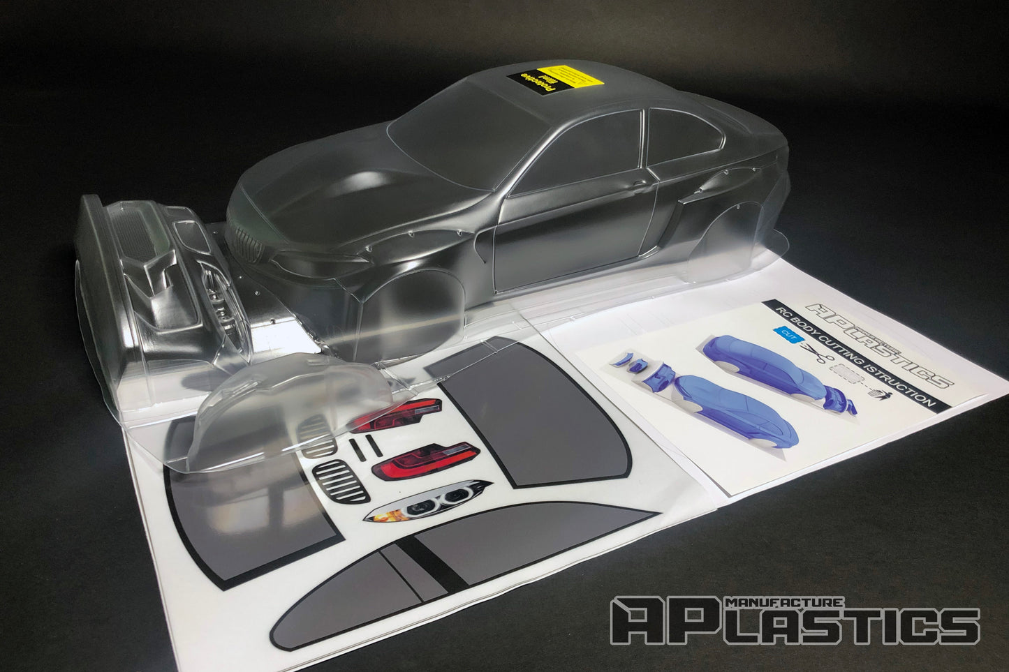 Clear RC body BMW F22 M2 by APlastics – ideal for painting and tuning