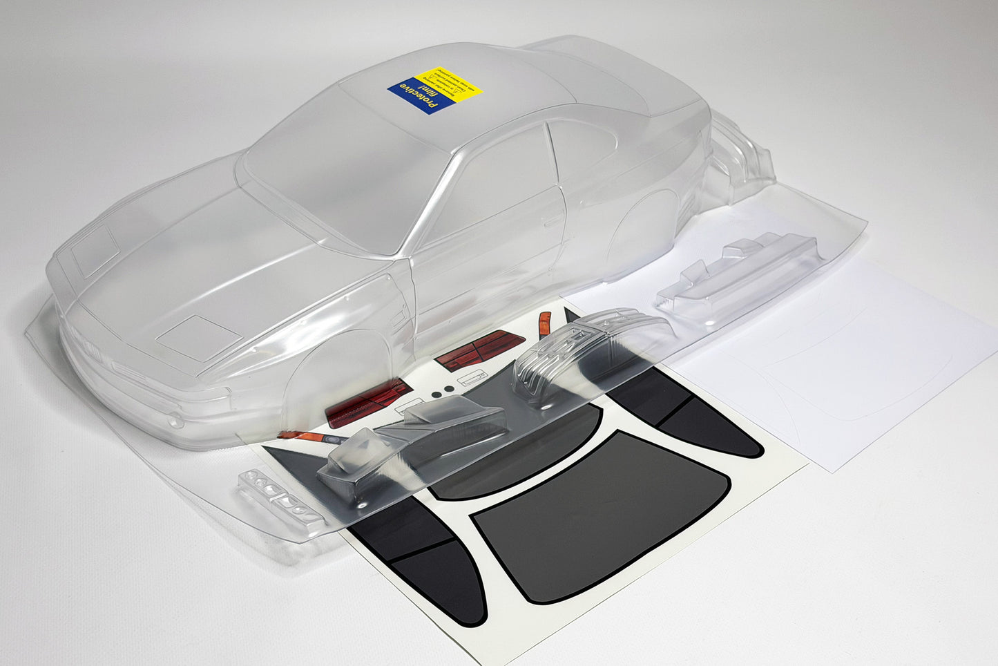 E31 M8 clear Lexan RC body shell unpainted for 259mm wheelbase chassis