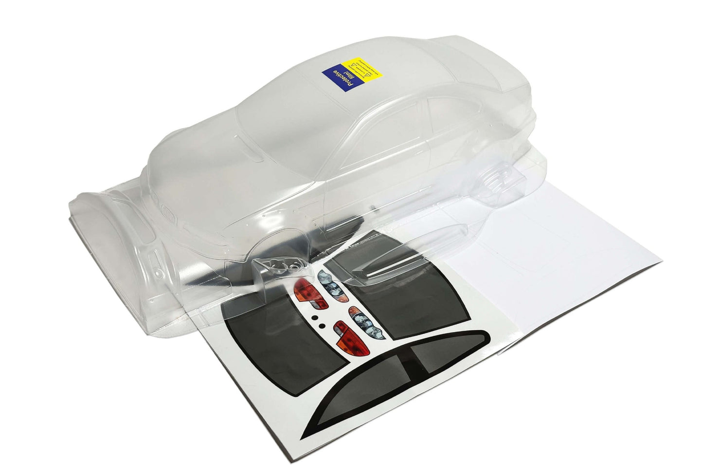 E46 M3 Wide clear Lexan RC body shell unpainted for 255–260mm wheelbase chassis