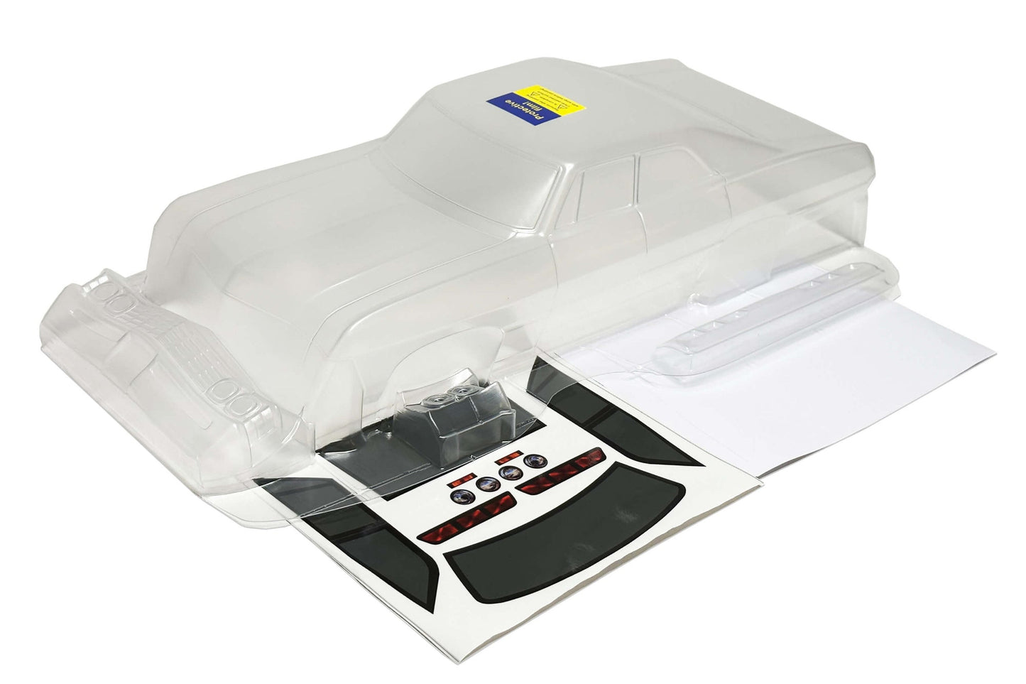 Impala 67 4dr clear Lexan RC body shell unpainted for 255–260mm wheelbase chassis