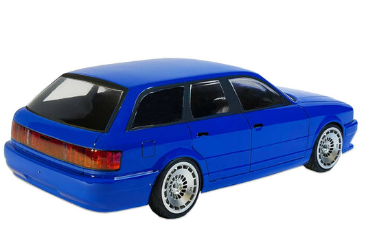 RS2 1/10 RC body shell rear view showing classic wagon design