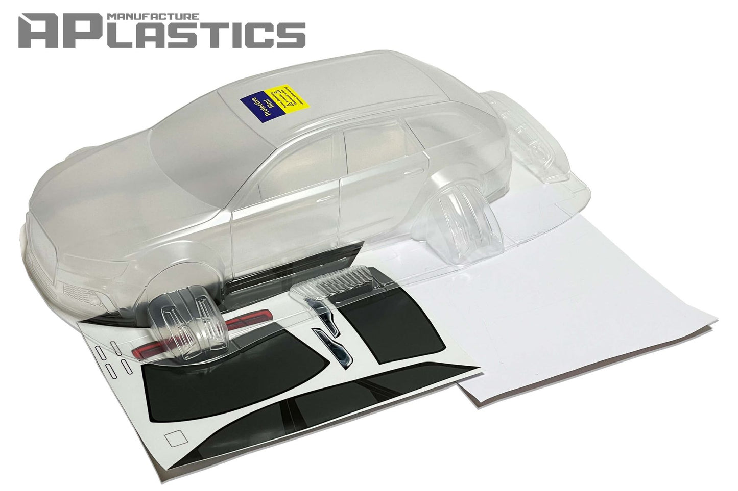 Audi RS6 Avant 1/10 clear Lexan RC body shell unpainted for 259mm wheelbase chassis