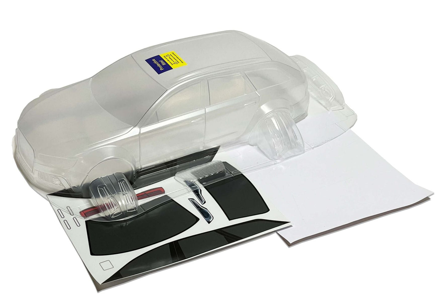 Audi RS6 Avant 1/10 clear Lexan RC body shell unpainted for 259mm wheelbase chassis
