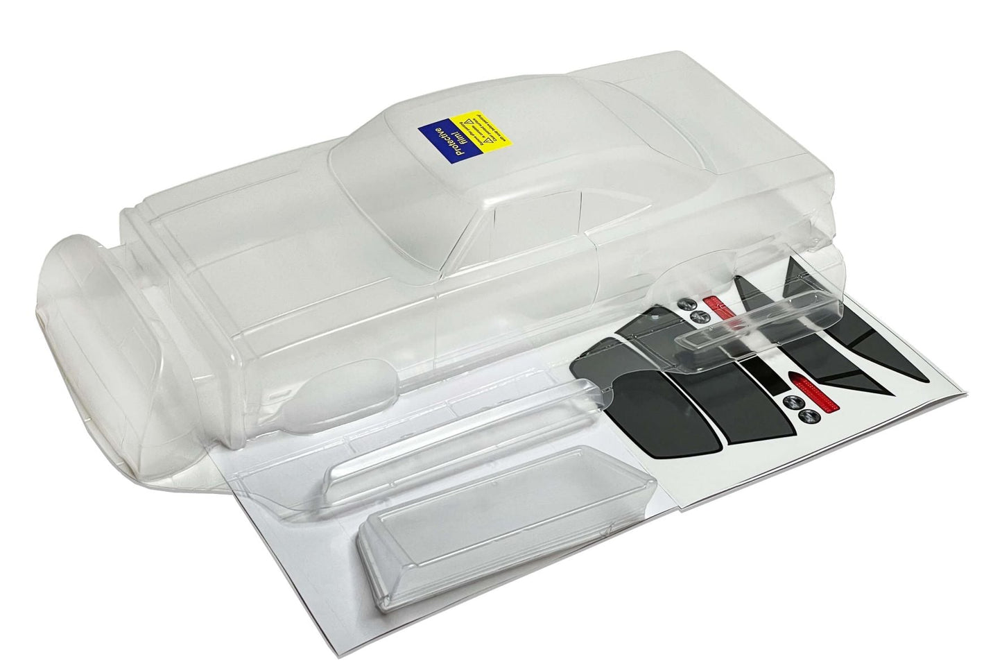 Plymouth Superbird clear Lexan RC body shell unpainted for 255–260mm wheelbase chassis