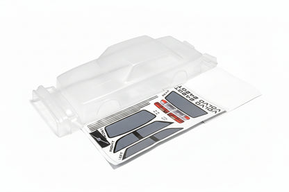 242GT clear Lexan RC body shell unpainted for 255–260mm wheelbase chassis