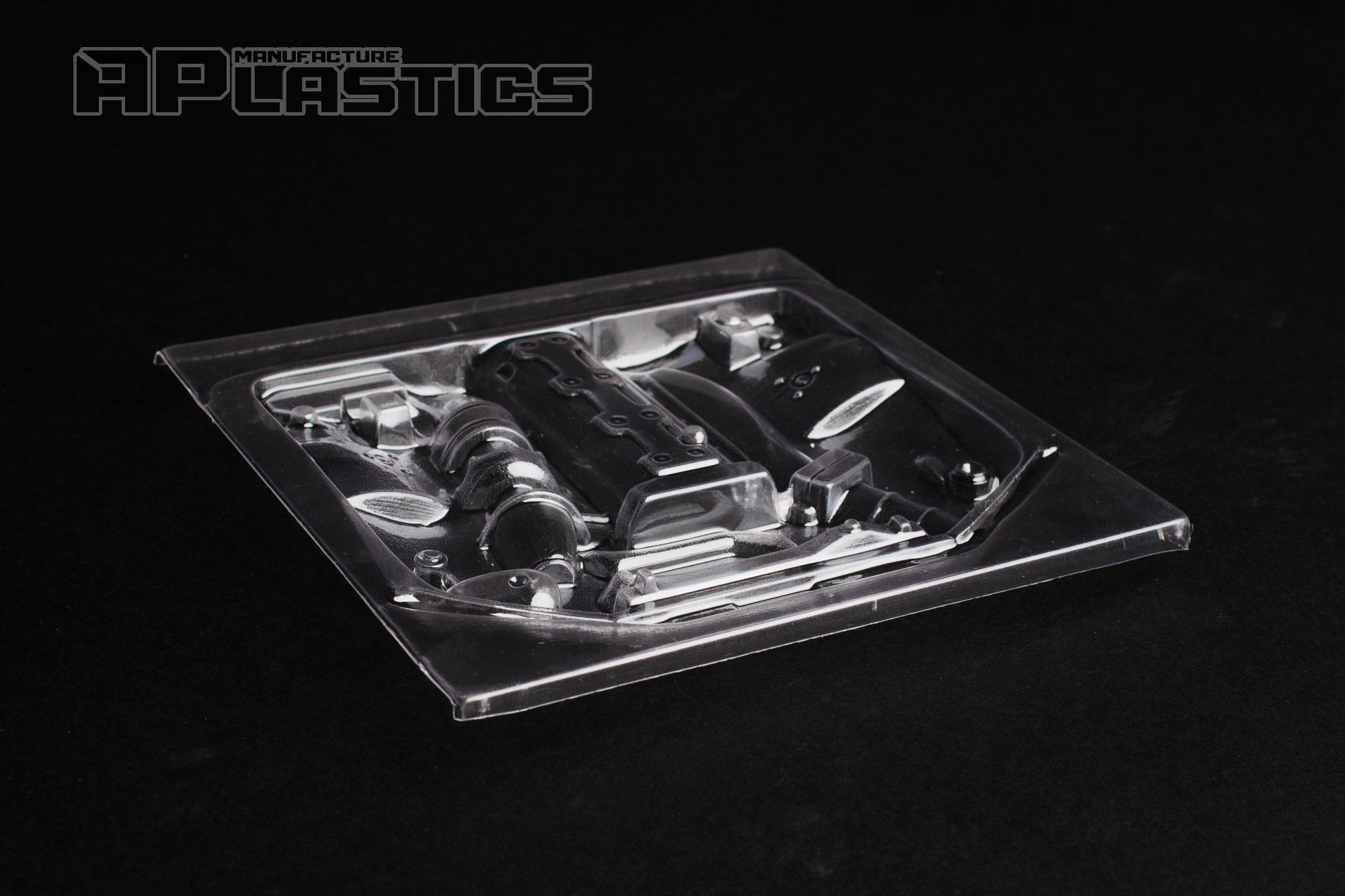 Clear Lexan Toyota 2JZ-GTE engine bay detail for 1/10 RC drift and touring bodies