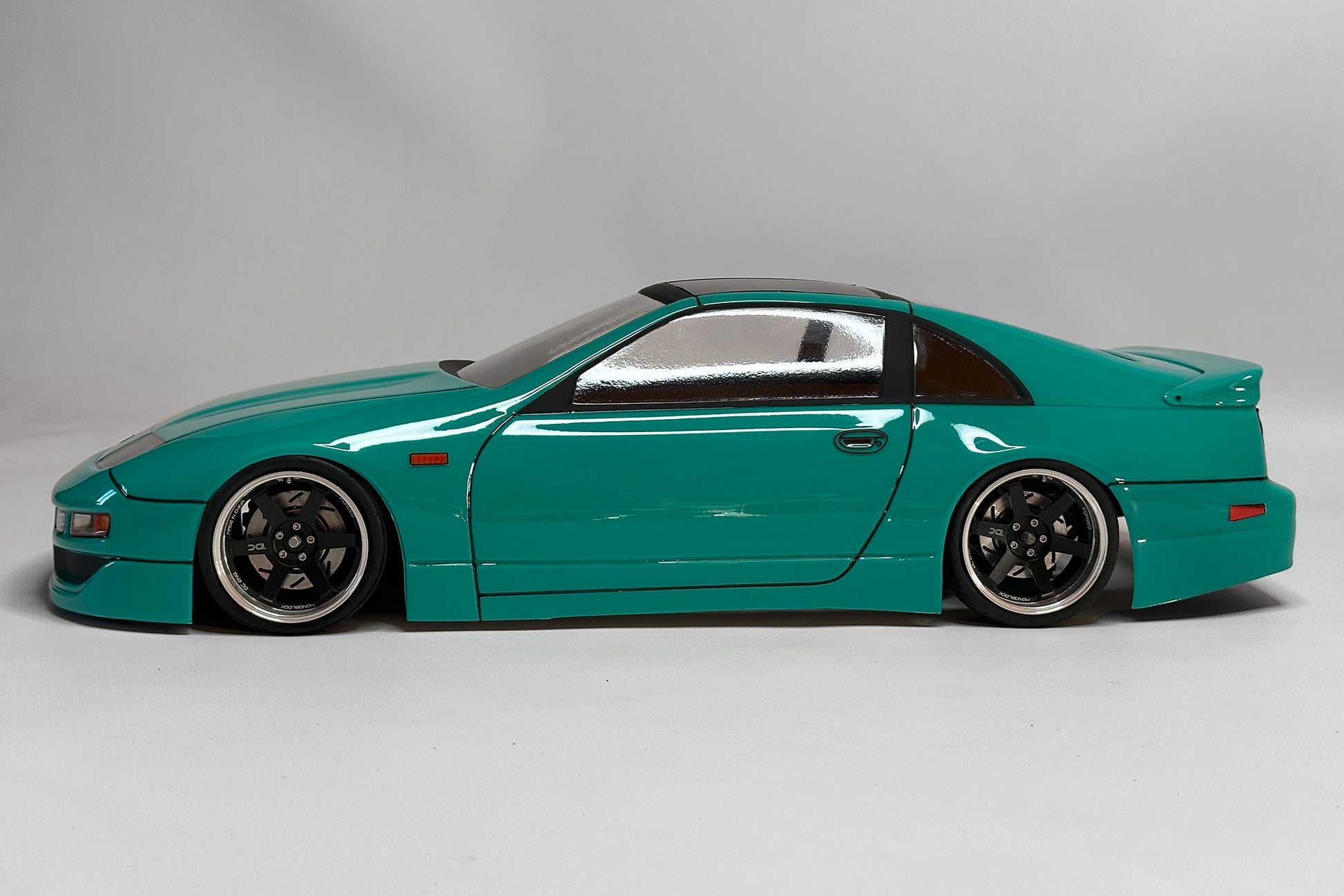Nissan 300ZX Lexan RC body shell side profile showing classic grand touring proportions