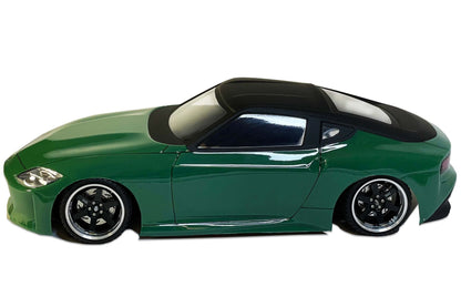 400Z Lexan RC body shell side profile showing aggressive modern sports coupe proportions