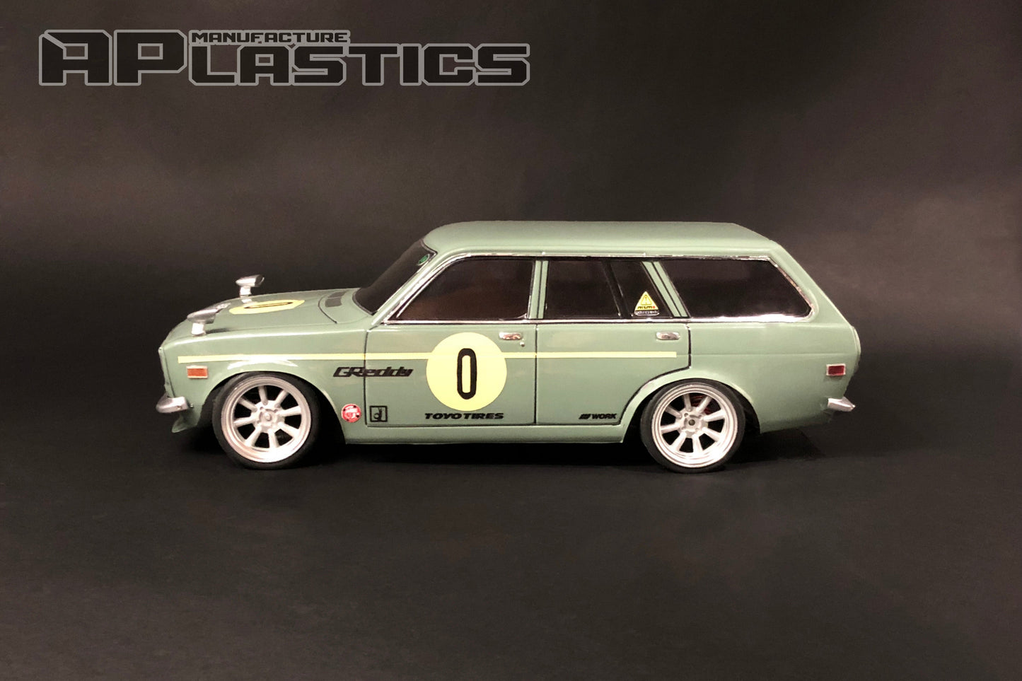 510 Wagon Lexan RC body shell side profile showing compact vintage wagon proportions