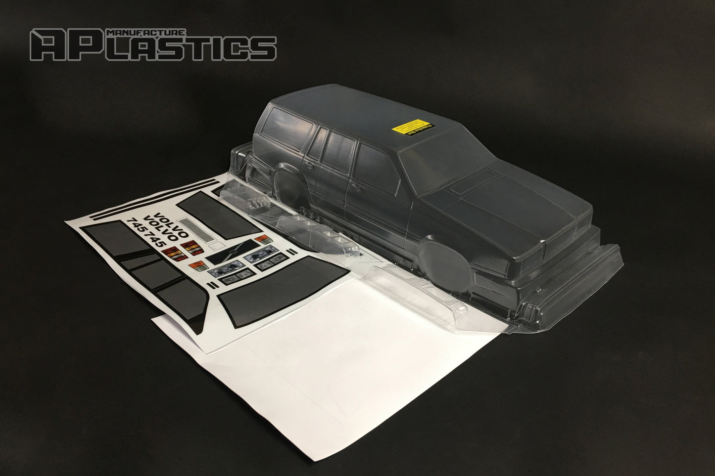 745 clear Lexan RC body shell unpainted for 255–260mm wheelbase chassis