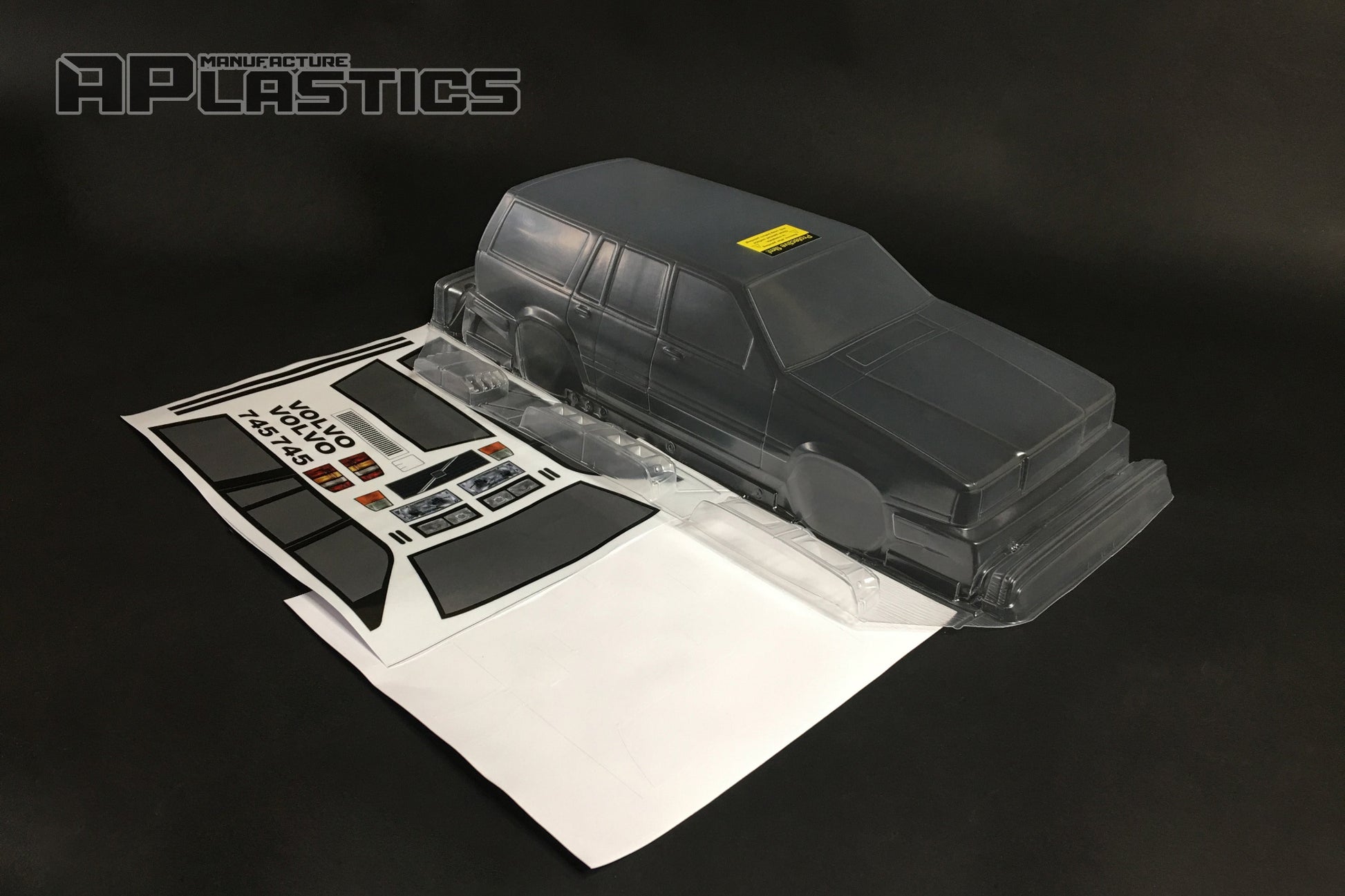 745 clear Lexan RC body shell unpainted for 255–260mm wheelbase chassis