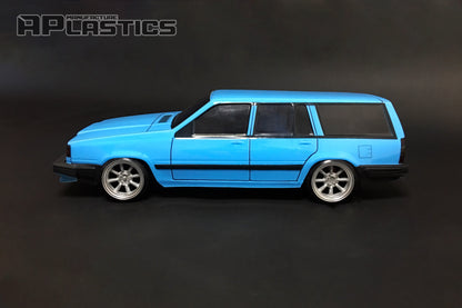 745 Lexan RC body shell side profile showing iconic Scandinavian wagon proportions
