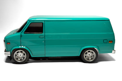 APlastics GMC Vandura 1973 Lexan RC body shell side profile showing classic vintage van proportions