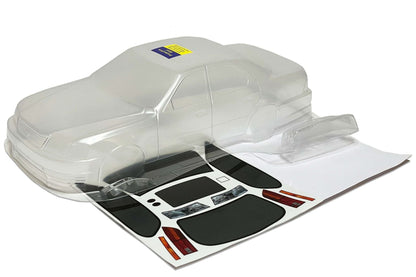 LS400 clear Lexan RC body shell unpainted for 255–260mm wheelbase chassis