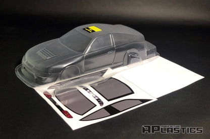 Nissan S15 Sileighty clear Lexan RC body shell unpainted for 255–260mm wheelbase chassis