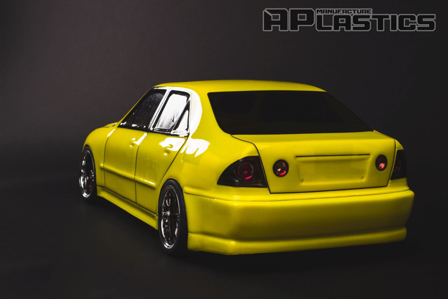 Toyota Altezza 1/10 RC body shell rear view with legendary Japanese performance styling