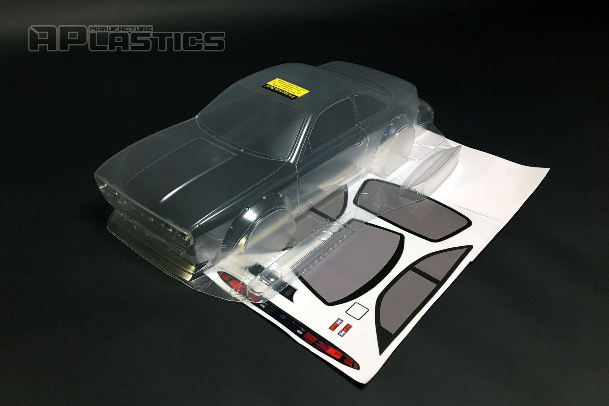 S14 Boss Challenger clear RC body shell unpainted