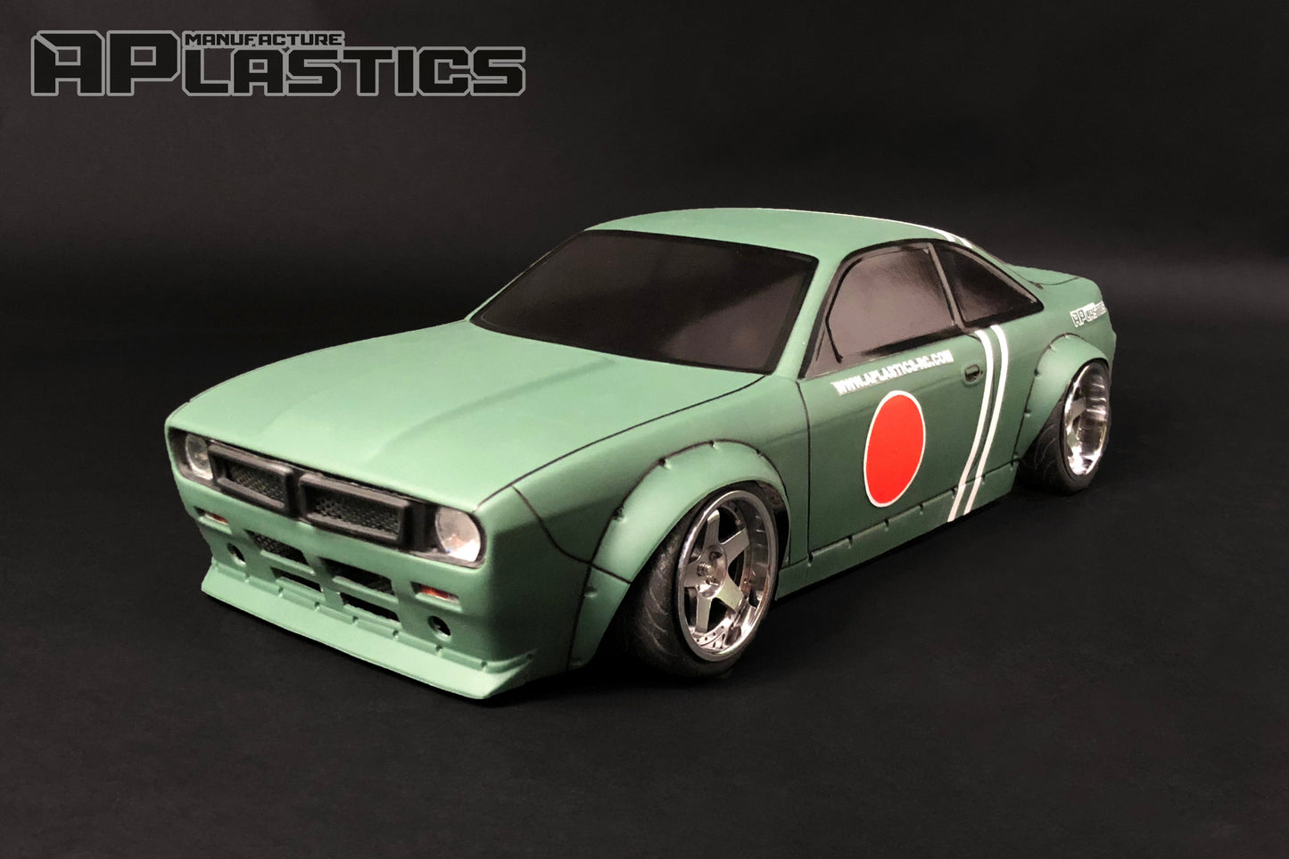 S14 Boss B110 Sunny RC body shell front view for 255–260mm drift chassis