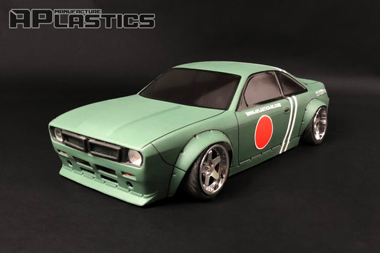 S14 Boss B110 Sunny RC body shell front view for 255–260mm drift chassis