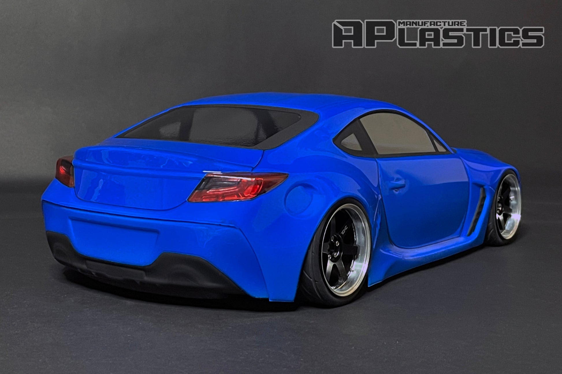 Subaru BRZ 2022 1/10 RC body shell rear view with modern Japanese performance styling