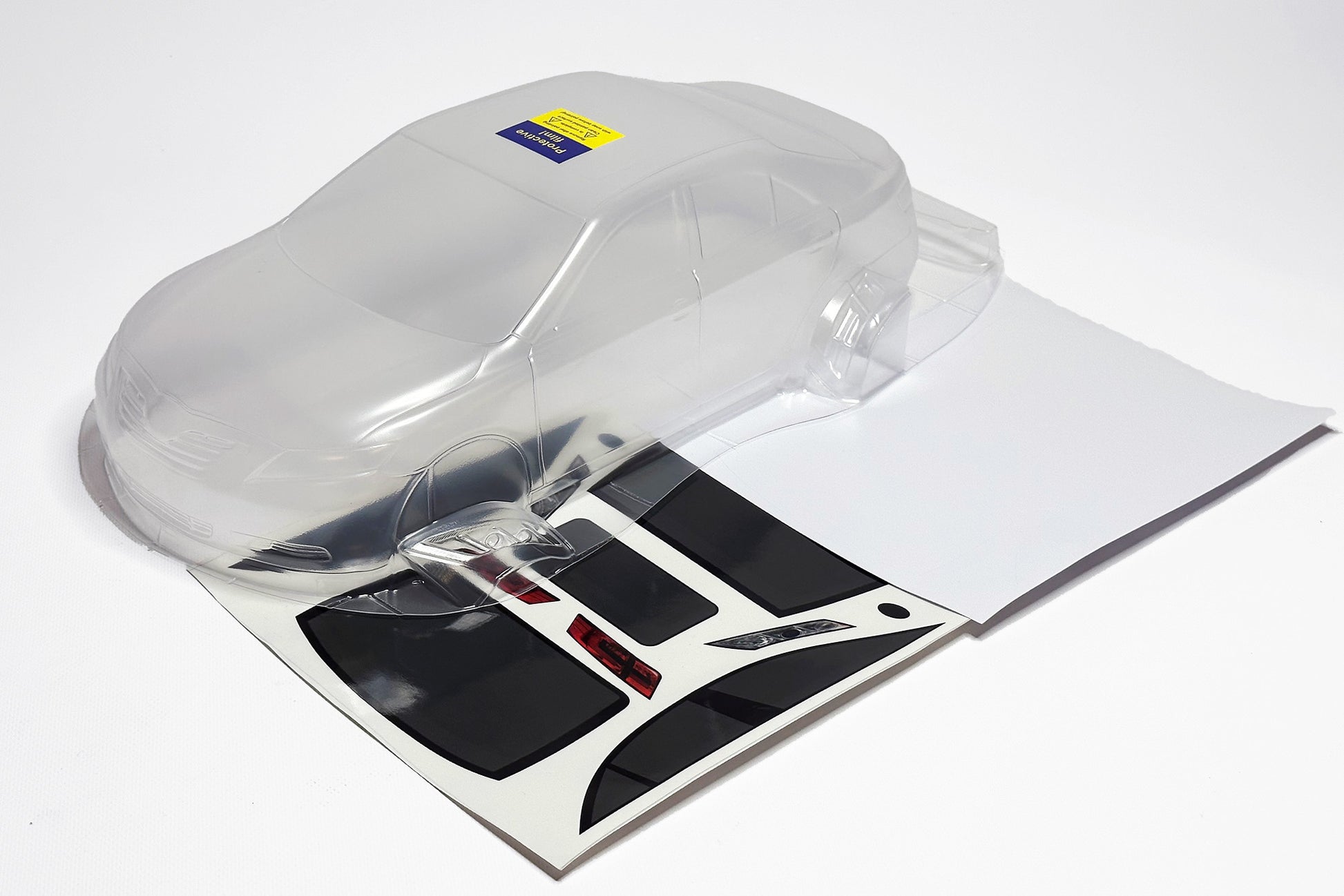 APlastics Camry XV40 clear Lexan 1/10 RC body shell unpainted for 259mm wheelbase chassis