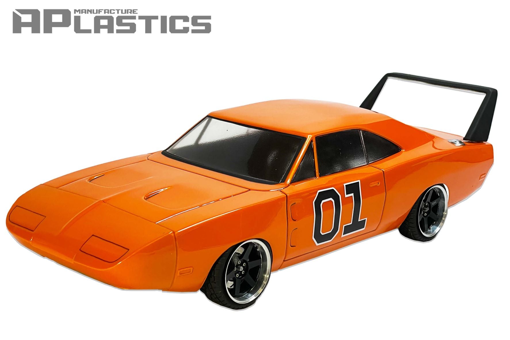 Charger Daytona 1/10 RC body shell front view for 255–260mm wheelbase drift chassis