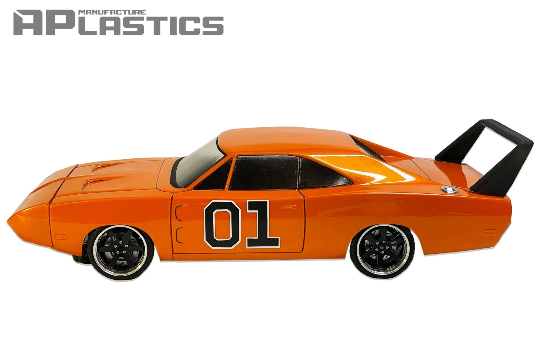 Charger Daytona Lexan RC body shell side profile showing aerodynamic nose and classic muscle proportions