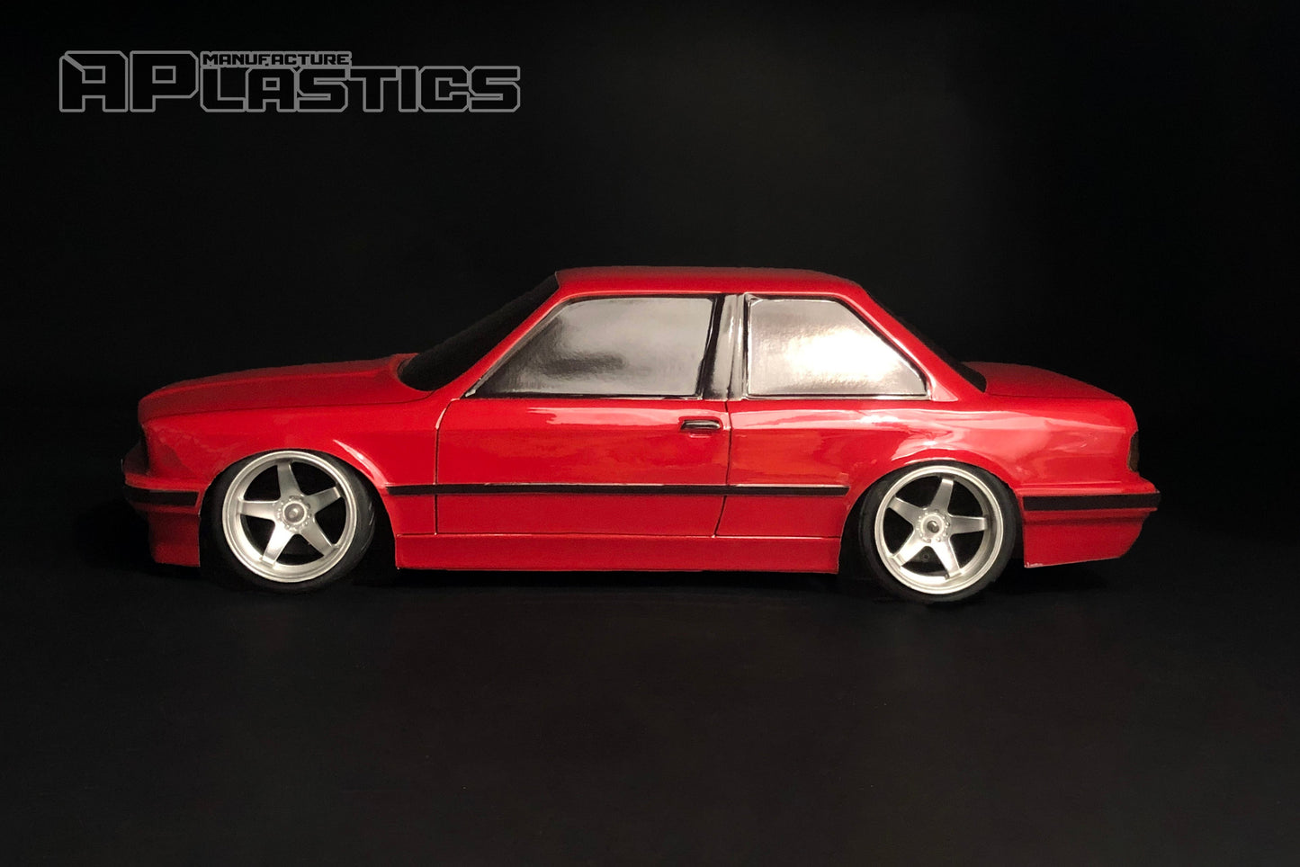 E30 Coupe Lexan RC body shell side profile showing clean coupe proportions