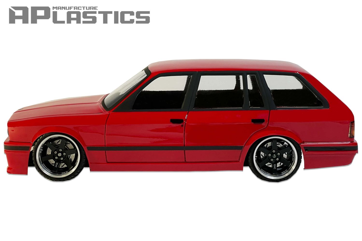 E30 Touring Lexan RC body shell side profile showing balanced wagon proportions