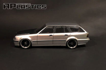 E34 Wagon Lexan RC body shell side profile showing clean long roofline proportions
