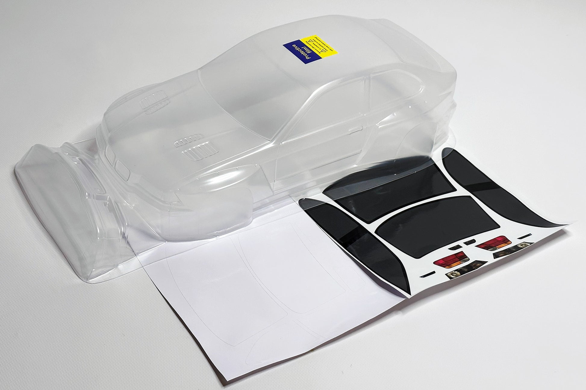 BMW E36 Compact Wide clear Lexan RC body shell unpainted for 255–260mm wheelbase chassis