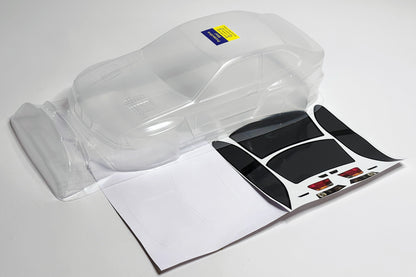 BMW E36 Compact Wide clear Lexan RC body shell unpainted for 255–260mm wheelbase chassis