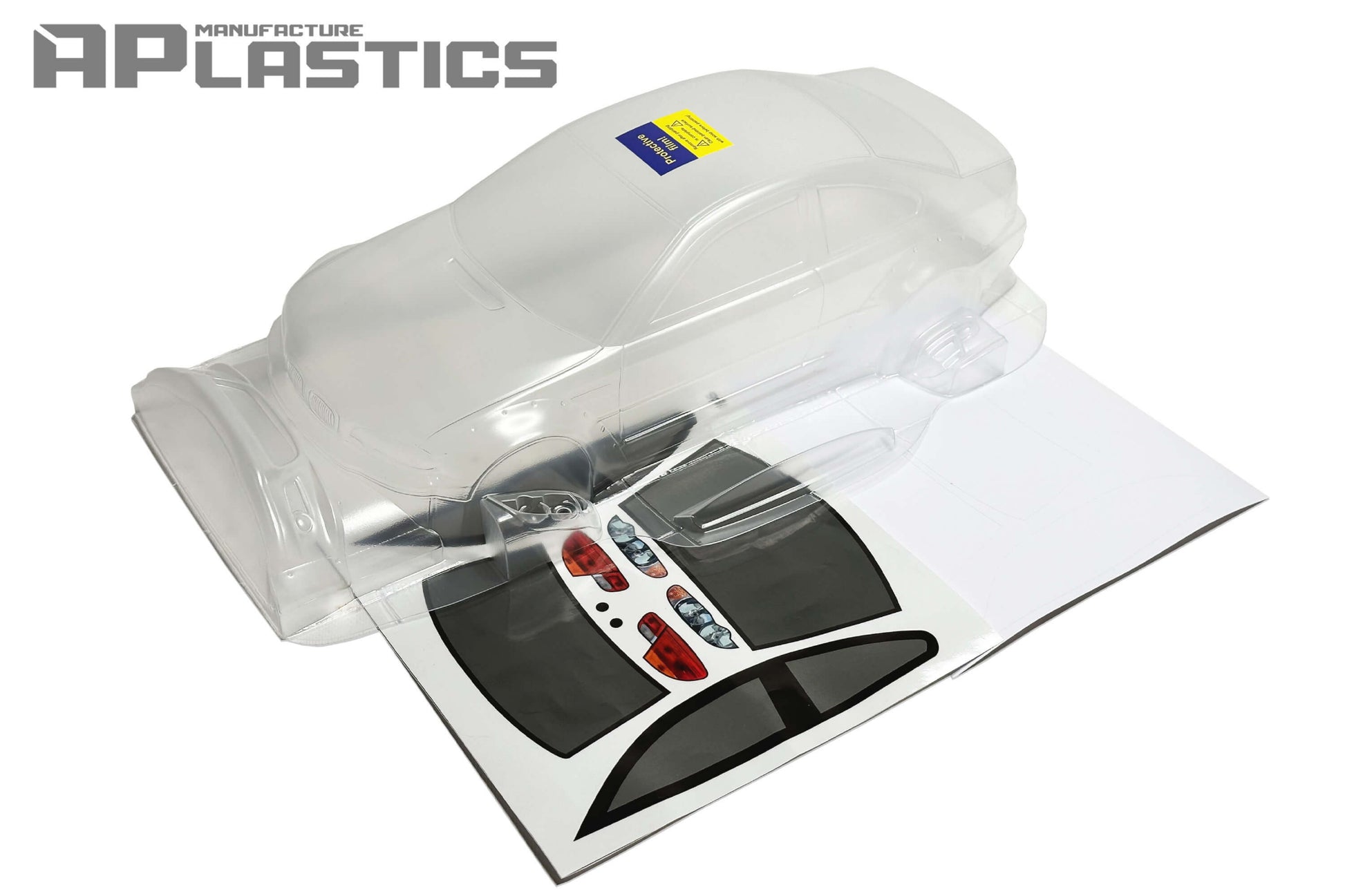 E46 M3 Wide clear Lexan RC body shell unpainted for 255–260mm wheelbase chassis