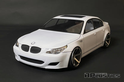 E60 1/10 RC body shell front view for 255–260mm wheelbase drift chassis