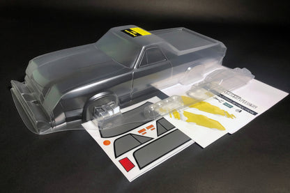 El Camino 70 clear Lexan RC body shell unpainted for 255–260mm wheelbase chassis