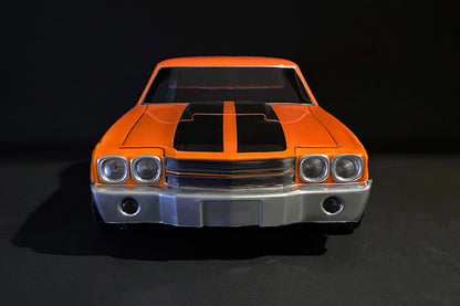 El Camino 70 1/10 RC body shell front view for 255–260mm wheelbase drift chassis