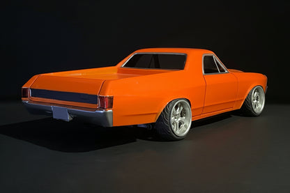 El Camino 70 1/10 RC body shell rear view with classic American utility styling