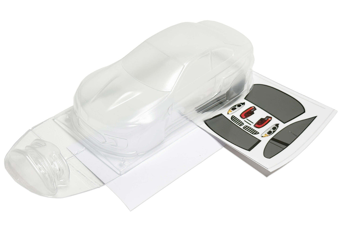 BMW F22 M2 clear Lexan RC body shell for 1/24 drift chassis with 110mm wheelbase