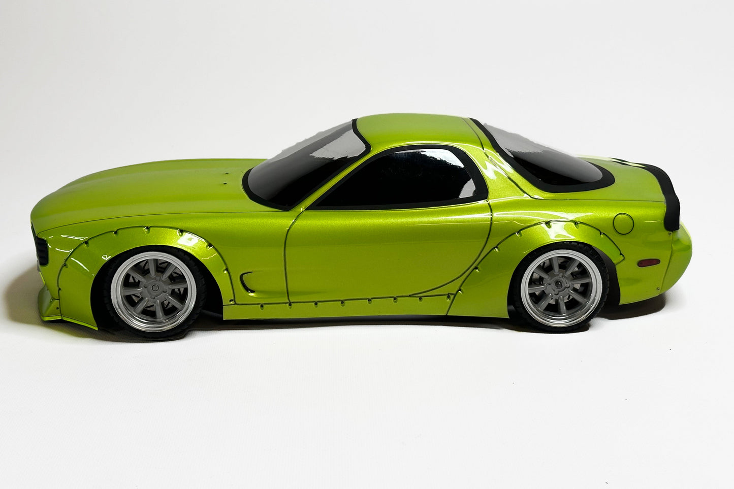 RX-7 FD Boss Lexan RC body shell side profile showing widebody rotary sports car proportions