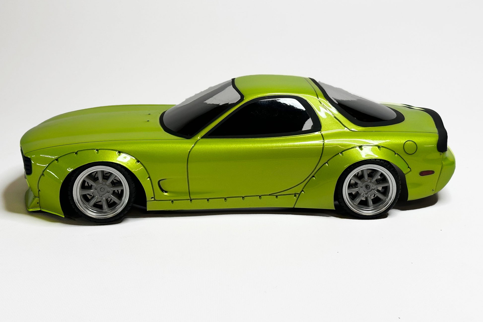 RX-7 FD Boss Lexan RC body shell side profile showing widebody rotary sports car proportions
