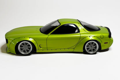 RX-7 FD Boss Lexan RC body shell side profile showing widebody rotary sports car proportions