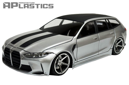 G81 M3 Touring 1/10 RC body shell front view for 255–260mm wheelbase drift chassis