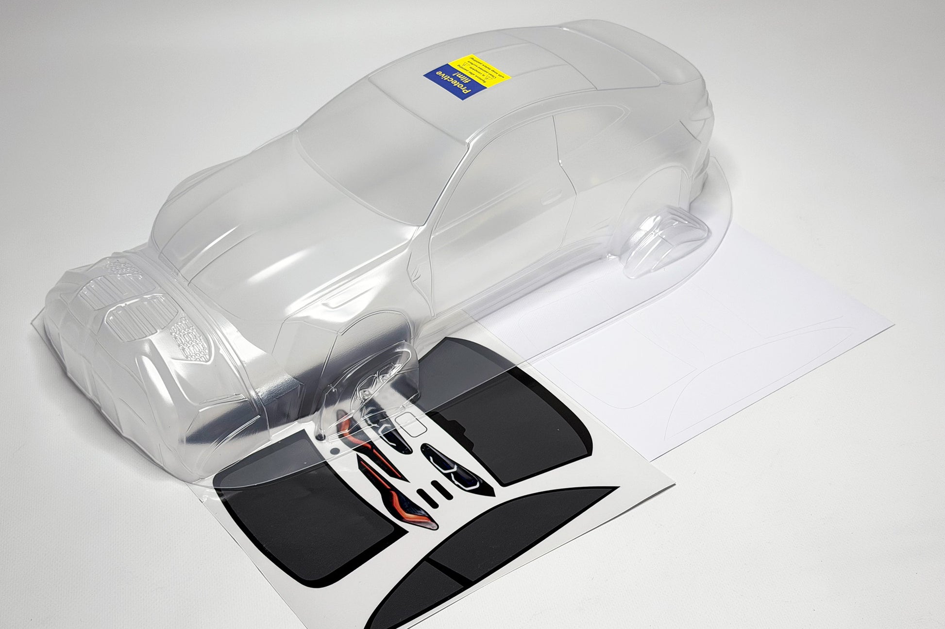 BMW G82 v1 4 Series clear Lexan RC body shell unpainted for 255–260mm wheelbase chassis