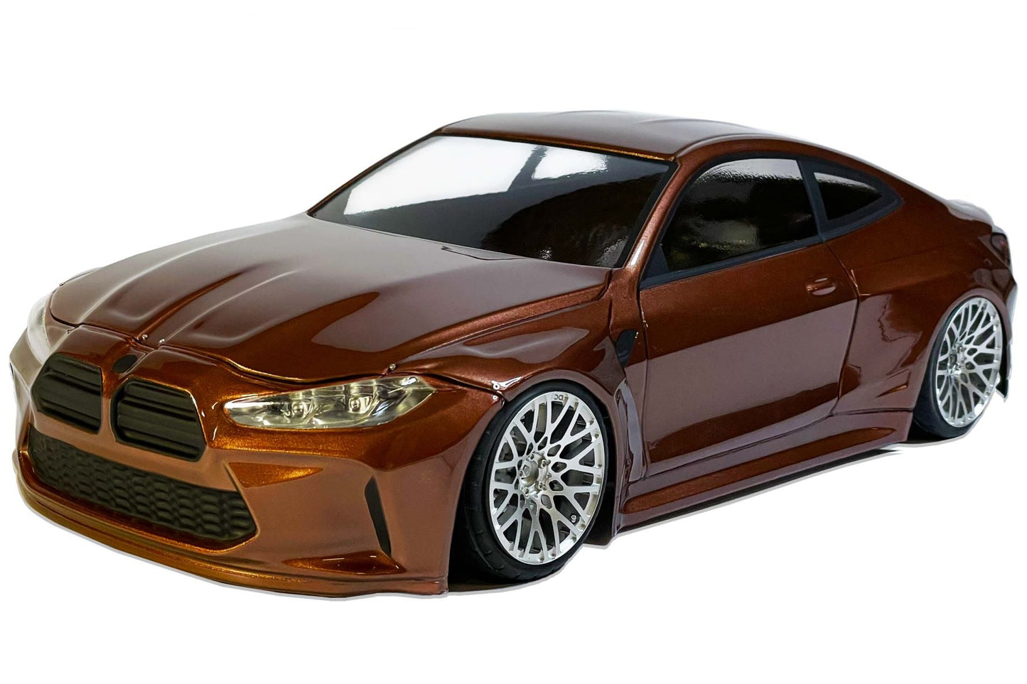 G82 M4 V2 1/10 RC body shell front view for 255–260mm wheelbase drift chassis