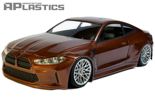 G82 M4 V2 1/10 RC body shell front view for 255–260mm wheelbase drift chassis