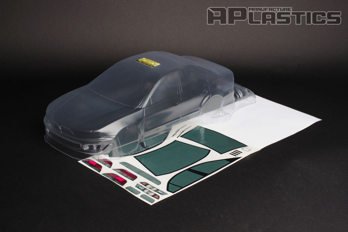 Galant VR-4 clear Lexan RC body shell unpainted for 255–260mm wheelbase chassis