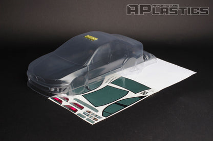 Galant VR-4 clear Lexan RC body shell unpainted for 255–260mm wheelbase chassis